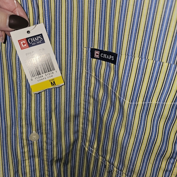 Chaps Multicolor Striped Men's Shirt - Picture 3 of 7